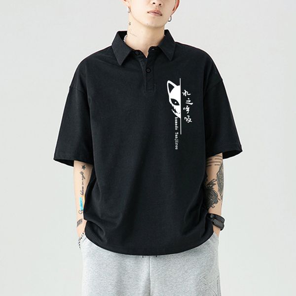 men's polos demon slayer polo shirts anime t for men short sleeve ee streetwear casual shirts summer clothing 230506, White;black
men's polos demon slayer polo shirts anime t for men short sleeve ee streetwear casual shirts summer clothing 230506, White;black