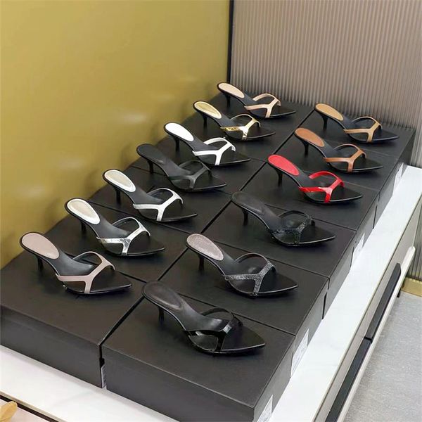 designer women's mid-heel slippers genuine leather fashion pointed open toe skinny heel sandals simple banquet shoes wedding heels heig, Black
designer women's mid-heel slippers genuine leather fashion pointed open toe skinny heel sandals simple banquet shoes wedding heels heig, Black