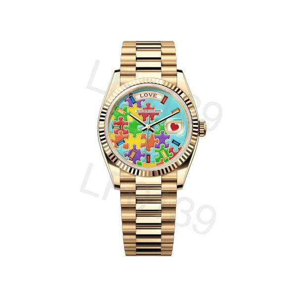 2023 puzzle daydate watches mens watch 2813 automatic mechanical 41mm stainless steel waterproof 36mm womens classic wristwatch, Slivery;brown
2023 puzzle daydate watches mens watch 2813 automatic mechanical 41mm stainless steel waterproof 36mm womens classic wristwatch, Slivery;brown