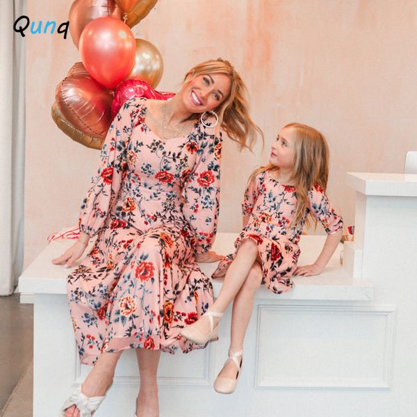 family matching outfits qunq parent-child outfit spring autumn o neck long sleeve sweet lovely casual long dress mommy and daughter matching, Blue
family matching outfits qunq parent-child outfit spring autumn o neck long sleeve sweet lovely casual long dress mommy and daughter matching, Blue