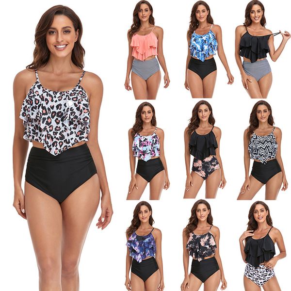 women's swimwear falbala swimming suits for 2023 summer beach high-waist pleated briefs europe and american fashion two-pieces bikinis, White;black
women's swimwear falbala swimming suits for 2023 summer beach high-waist pleated briefs europe and american fashion two-pieces bikinis, White;black