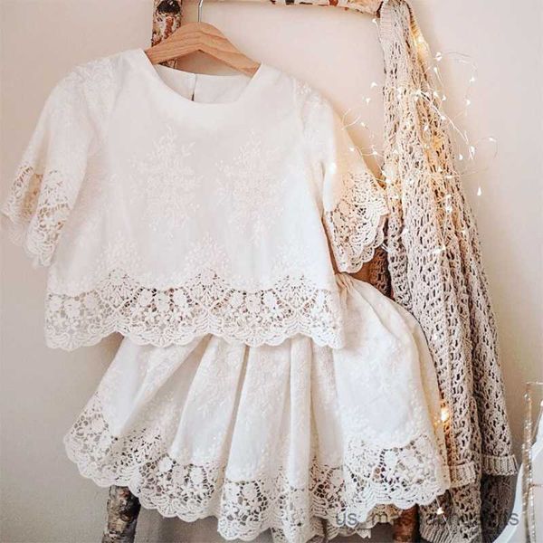 clothing sets girls clothing sets summer kids clothes solid short sleeve lace ndshort skirt fashion children clothing set, White 
clothing sets girls clothing sets summer kids clothes solid short sleeve lace ndshort skirt fashion children clothing set, White