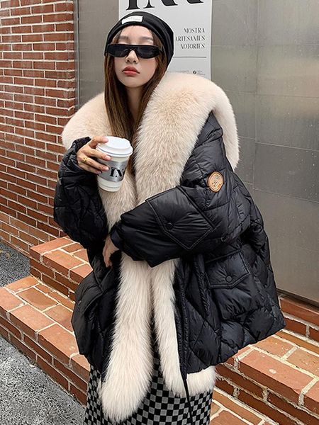 fur janveny big luxury real fox fur collar 2022 women winter down jacket 90% duck down coat puffer feather female parka snow outwear, Black
fur janveny big luxury real fox fur collar 2022 women winter down jacket 90% duck down coat puffer feather female parka snow outwear, Black