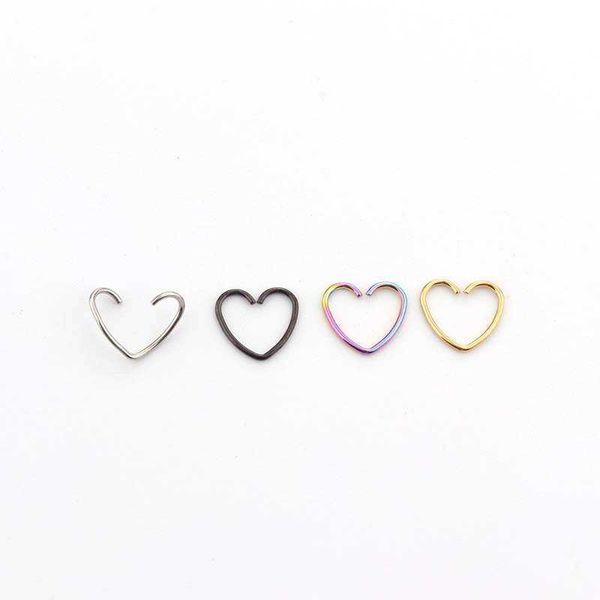316l stainless steel simple design hoop earrings peach heart pentagram shaped opening ring ear bone puncture earring multi-purpose nose ring, Slivery;golden
316l stainless steel simple design hoop earrings peach heart pentagram shaped opening ring ear bone puncture earring multi-purpose nose ring, Slivery;golden