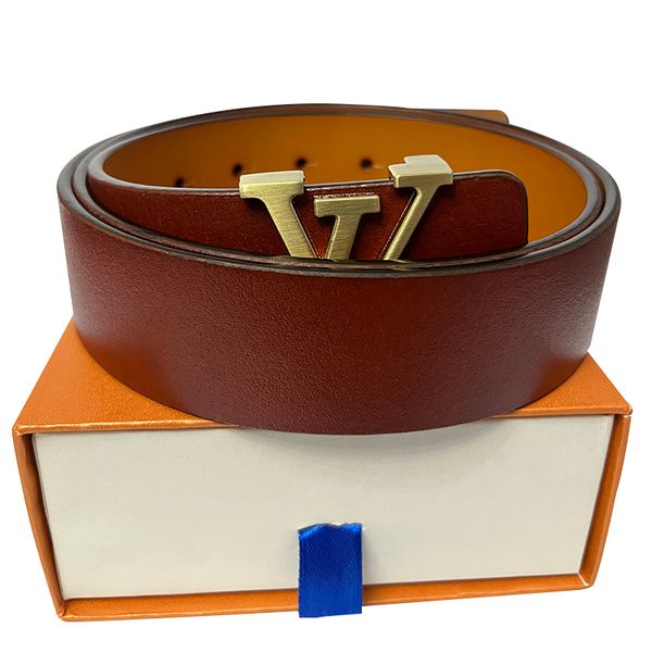 

Belts Belt Men Women Solid Belt Womens Genuine Leather Black and White Color Bronze Big Sier Designers Cowhide Belts for Mens Waistband 3.8cm AAA2088 S, Yellow leather and black buckle