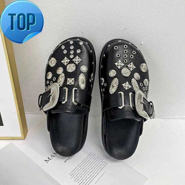 sandals slippers summer women platform punk rock leather mules creative metal fittings casual party shoes female outdoore, Black
sandals slippers summer women platform punk rock leather mules creative metal fittings casual party shoes female outdoore, Black