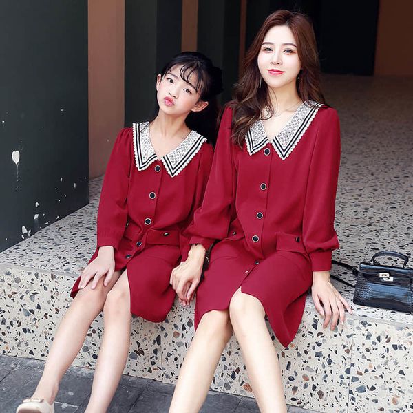 family matching outfits lace lapel dress spring net celebrity vibrato explosion parent-child wear autumn lace korean version 230506, Blue
family matching outfits lace lapel dress spring net celebrity vibrato explosion parent-child wear autumn lace korean version 230506, Blue