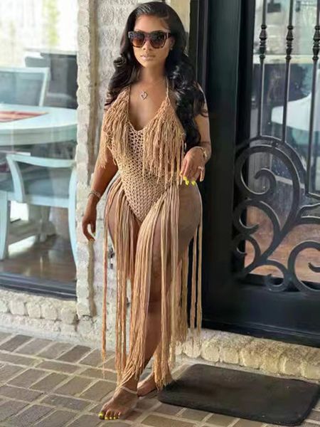 women's swimwear echoine tassel fringe knitted hollow out swimsuit bodysuit beach women bikini set fashion holiday cloth 230505, White;black
women's swimwear echoine tassel fringe knitted hollow out swimsuit bodysuit beach women bikini set fashion holiday cloth 230505, White;black