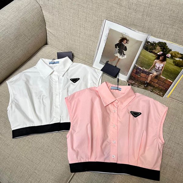 23ss women shirts crop sleeveness embroidery blouses shoulder white pink t-shirt casual shirts
23ss women shirts crop sleeveness embroidery blouses shoulder white pink t-shirt casual shirts