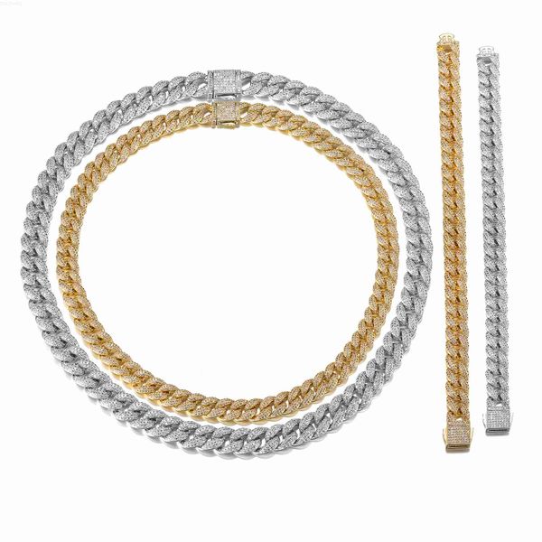 miami hip hop jewelry 10mm cuban chain 14k gold plated iced out prong iced setting necklace cz diamond prong cuban link chain, Silver
miami hip hop jewelry 10mm cuban chain 14k gold plated iced out prong iced setting necklace cz diamond prong cuban link chain, Silver