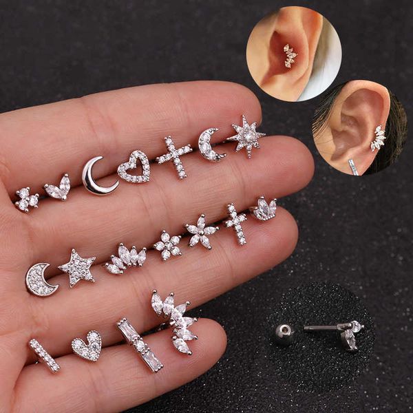 female thick stainless steel screw stud earrings twist ball micro inlaid cubic zirconia ear bone nail earring studs piercing jewelry for wom, Slivery;golden
female thick stainless steel screw stud earrings twist ball micro inlaid cubic zirconia ear bone nail earring studs piercing jewelry for wom, Slivery;golden