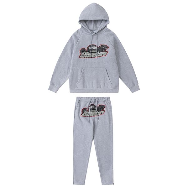 sweater set trapstar trousers tracksuit mens designer hoodies streetwear sweatshirts sports suit embroidery plush letter decoration thick ho, Gray
sweater set trapstar trousers tracksuit mens designer hoodies streetwear sweatshirts sports suit embroidery plush letter decoration thick ho, Gray