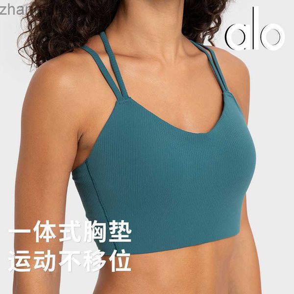 desginer alo yoga new fixed one piece cup sports bra women's cross back short fitness tank top, White
desginer alo yoga new fixed one piece cup sports bra women's cross back short fitness tank top, White