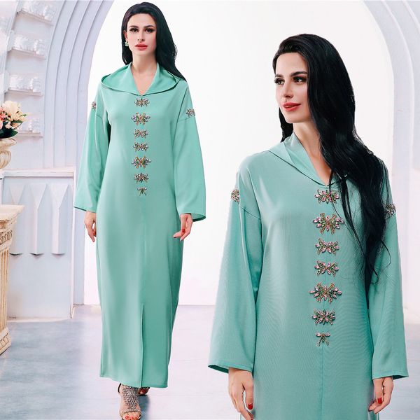 beaded party dresses abayas for women muslim islamic ethnic clothing long sleeve hooded split hem maxi dress, Red
beaded party dresses abayas for women muslim islamic ethnic clothing long sleeve hooded split hem maxi dress, Red