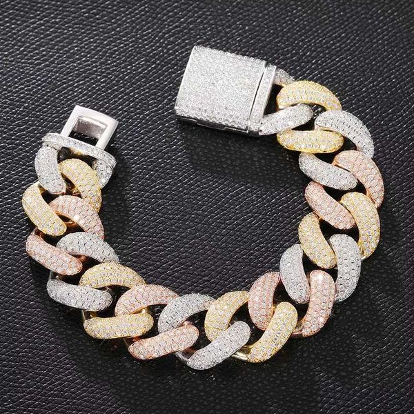men hip hop jewelry custom 20mm gold plated 925 sterling silver pass diamond tester vvs moissanite iced out cuban link bracelet
men hip hop jewelry custom 20mm gold plated 925 sterling silver pass diamond tester vvs moissanite iced out cuban link bracelet