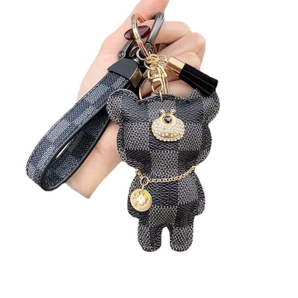 fashion keychain cute bear print pattern pu leather keychains car accessories key ring lanyard key wallet chain rope chain set, Silver
fashion keychain cute bear print pattern pu leather keychains car accessories key ring lanyard key wallet chain rope chain set, Silver