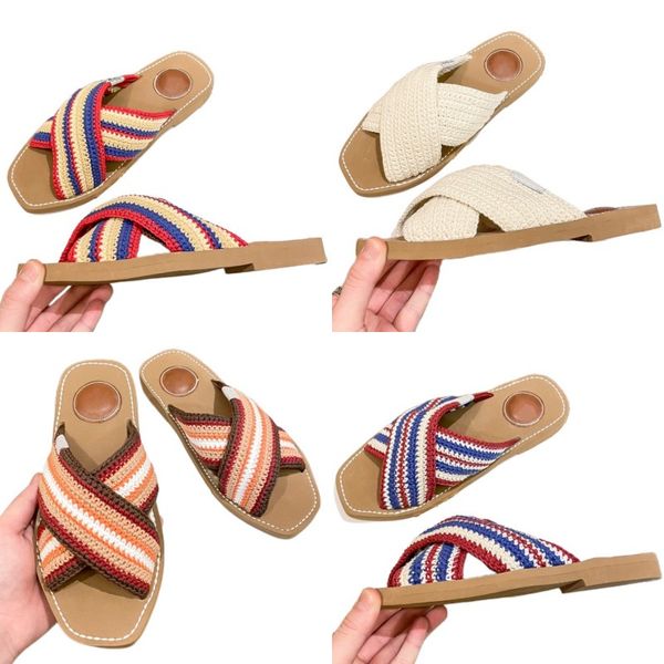 slipper designer sandals fashion flip flops knitted upper beach shoes multicolour women shoes wood sole outdoor shoes flat heel selling plat, Black
slipper designer sandals fashion flip flops knitted upper beach shoes multicolour women shoes wood sole outdoor shoes flat heel selling plat, Black