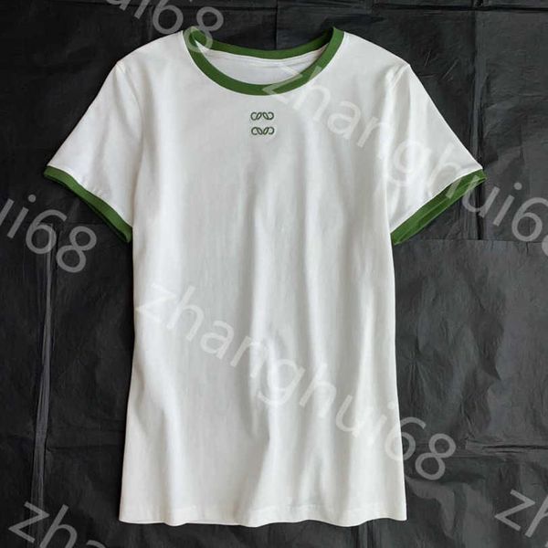 23ss womens designer clothing tee womens t-shirt round neck pure cotton color matching embroidery letter logo casual short sleeves t-shirt, White
23ss womens designer clothing tee womens t-shirt round neck pure cotton color matching embroidery letter logo casual short sleeves t-shirt, White