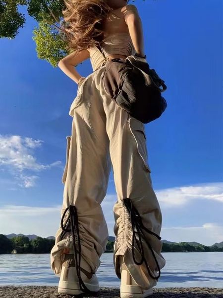 women's pants s american overall spring and summer hiphop retro high waist design sense niche girl thin trousers pant 230506, Black;white
women's pants s american overall spring and summer hiphop retro high waist design sense niche girl thin trousers pant 230506, Black;white