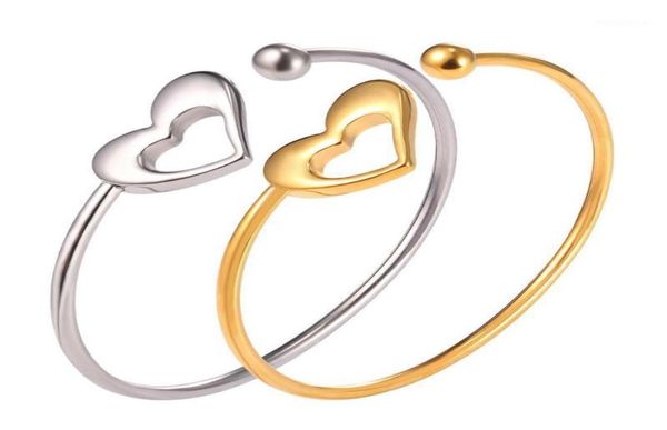 bangle stainless steel heart for women fashion jewelry yellow gold color round bracelets bangles gh57418125767, Black
bangle stainless steel heart for women fashion jewelry yellow gold color round bracelets bangles gh57418125767, Black