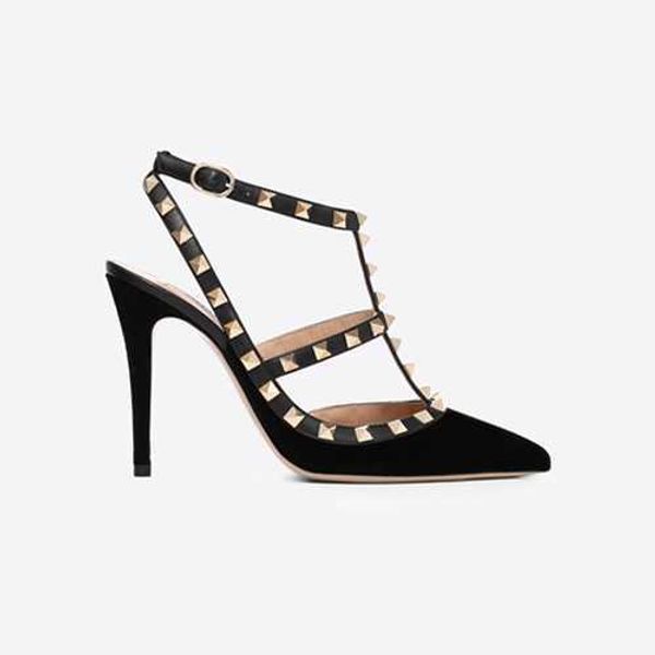 designer pointed toe 2-strap shoes with studs high heels matte leather rivets sandals women studded strappy dress shoes valentine heel, Black
designer pointed toe 2-strap shoes with studs high heels matte leather rivets sandals women studded strappy dress shoes valentine heel, Black