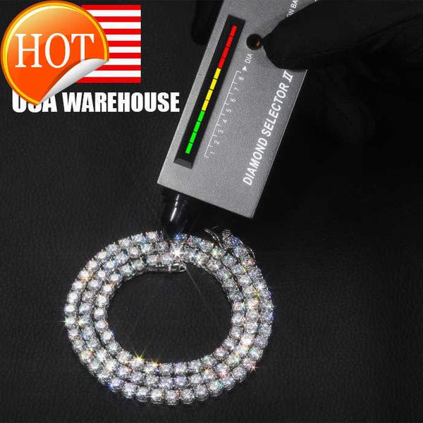 in stock usa warehouse wholesale vvs moissanite tennis chain iced out women fine jewelry tennis necklace, Silver
in stock usa warehouse wholesale vvs moissanite tennis chain iced out women fine jewelry tennis necklace, Silver