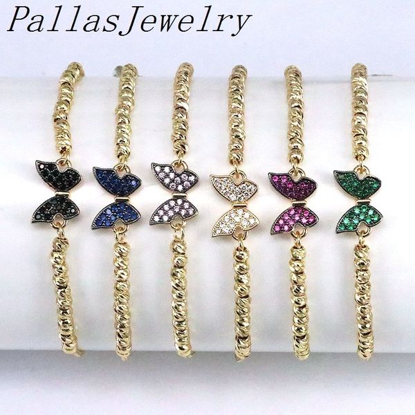 chain 10pcs gold plated colorful cubic zircon butterfly charm bracelets design delicate link bracelet for women girl 230506, Black
chain 10pcs gold plated colorful cubic zircon butterfly charm bracelets design delicate link bracelet for women girl 230506, Black