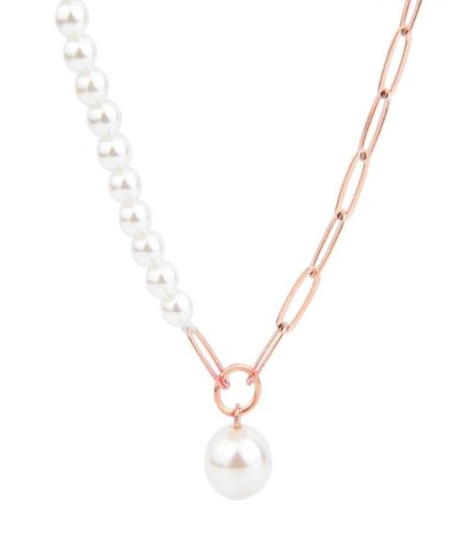 chains rose gold color shell bead necklace halfpearl and halfchain metal lobster buckle adjustable gifts for women3188863, Silver
chains rose gold color shell bead necklace halfpearl and halfchain metal lobster buckle adjustable gifts for women3188863, Silver