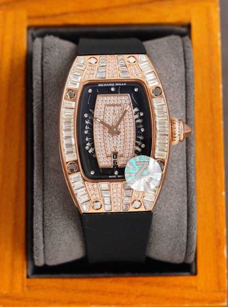 high-quality female mechanical wrist watches women's rm007 dial automatic movement colours 2023 luxury stylish designer rge new, Slivery;brown
high-quality female mechanical wrist watches women's rm007 dial automatic movement colours 2023 luxury stylish designer rge new, Slivery;brown