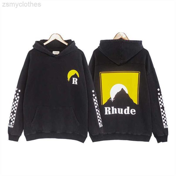 men's hoodies sweatshirts tide brand rhude autumn and winter new washed and old high street retro sunset print men's and women, Black
men's hoodies sweatshirts tide brand rhude autumn and winter new washed and old high street retro sunset print men's and women, Black