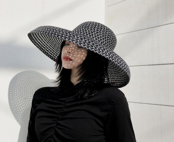 creative summer black sun protection hats personality hollow wide brim hat outdoor beach casual hats for lady3037192, Blue;gray
creative summer black sun protection hats personality hollow wide brim hat outdoor beach casual hats for lady3037192, Blue;gray