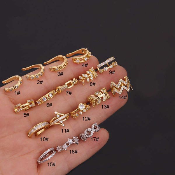 personalized bling ear cuff clip earrings puncture cross leaf no piercing ear hole fake earring female creative cubic zirconia u-shaped ear, Silver
personalized bling ear cuff clip earrings puncture cross leaf no piercing ear hole fake earring female creative cubic zirconia u-shaped ear, Silver