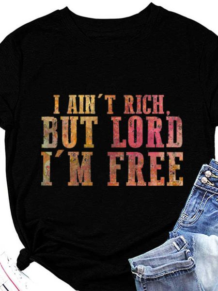 i ain't rich but lord i'm print men t shirt short sleeve o neck loose men tshirt ladies tee shirt camisetas mujer, White;black
i ain't rich but lord i'm print men t shirt short sleeve o neck loose men tshirt ladies tee shirt camisetas mujer, White;black