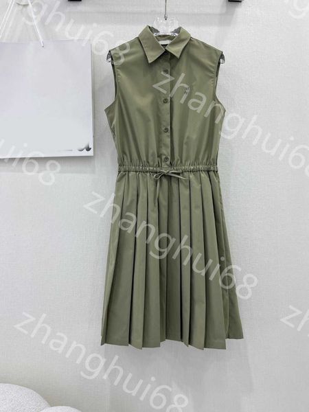 23ss summer dresses women dress womens designer clothing new lapel embroidery sleeveless waist tucked pleated shirt dress womens clothing, Black;gray
23ss summer dresses women dress womens designer clothing new lapel embroidery sleeveless waist tucked pleated shirt dress womens clothing, Black;gray