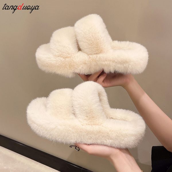 winter women house furry slippers fashion faux fur warm shoes women slip on platform female home slides white plush slippers, Black
winter women house furry slippers fashion faux fur warm shoes women slip on platform female home slides white plush slippers, Black