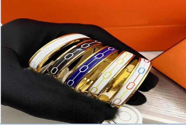 thin 8mm classic brand design colour pattern enamel bangle bracelet titanium steel high version oval shape couple bracelets bangle1509537, Black
thin 8mm classic brand design colour pattern enamel bangle bracelet titanium steel high version oval shape couple bracelets bangle1509537, Black