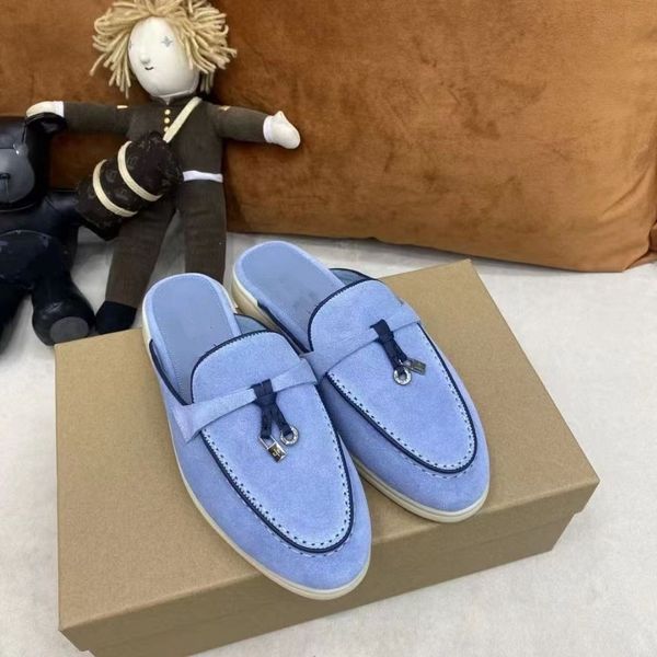 luxury casual slippers for men womens loro casual shoes classic sandals loafers shoes flat slides slipper designers high elastic beef tendon, Black
luxury casual slippers for men womens loro casual shoes classic sandals loafers shoes flat slides slipper designers high elastic beef tendon, Black