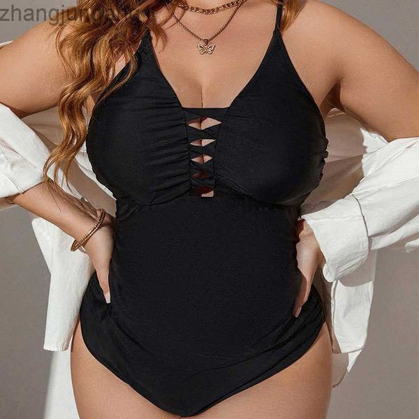 designer bikini 2023 new solid color cross one piece swimsuit women's large swimsuit, White;black
designer bikini 2023 new solid color cross one piece swimsuit women's large swimsuit, White;black