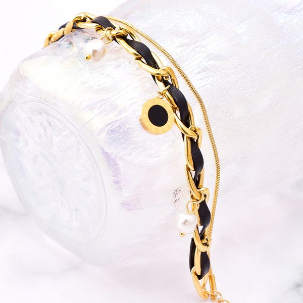 classic brand round pearl charm bracelet double layered bracelets jewelry for women, Golden;silver
classic brand round pearl charm bracelet double layered bracelets jewelry for women, Golden;silver