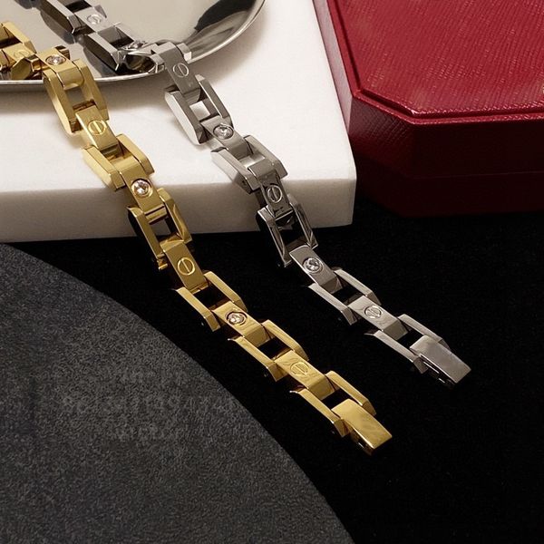 tank bracelet love bangl couple bracelet for man designer chain gold plated 18k t0p highest counter replica 5a brand designer jewelry exquis, Black
tank bracelet love bangl couple bracelet for man designer chain gold plated 18k t0p highest counter replica 5a brand designer jewelry exquis, Black