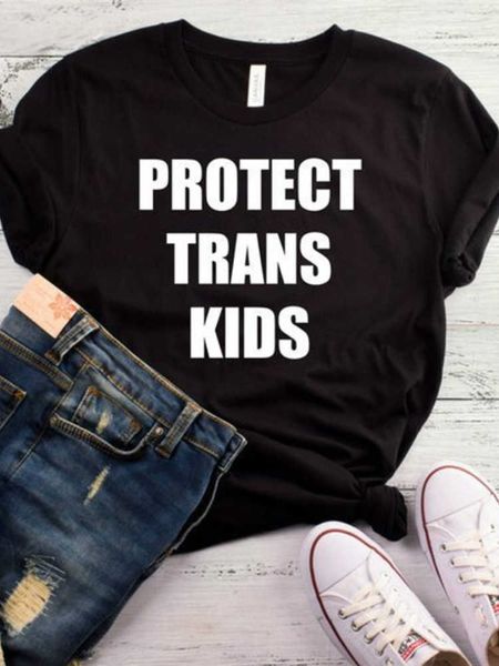 men t shirt protect trans kids letters print tshirt men short sleeve o neck loose t-shirt ladies causal tee shirt, White;black
men t shirt protect trans kids letters print tshirt men short sleeve o neck loose t-shirt ladies causal tee shirt, White;black