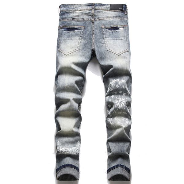 designer mens jeans hip hop pants ripped high street fashion brand pantalones vaqueros para hombre motorcycle embroidery trendy long with ho, Blue
designer mens jeans hip hop pants ripped high street fashion brand pantalones vaqueros para hombre motorcycle embroidery trendy long with ho, Blue