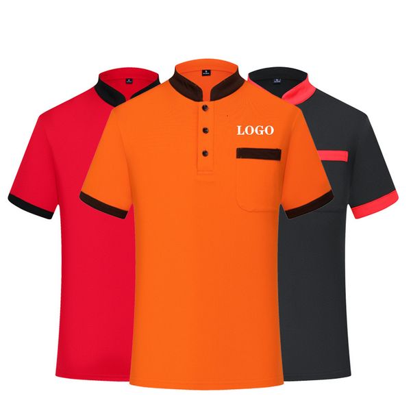 men's polos custom chef short polo t shirt catering summer men women work wear clothes hat restaurant uniforrms coat botton kitch 23050, White;black
men's polos custom chef short polo t shirt catering summer men women work wear clothes hat restaurant uniforrms coat botton kitch 23050, White;black