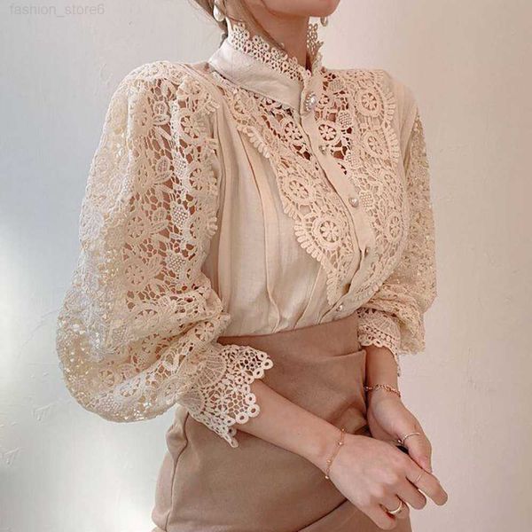 vintage solid white lace blouse shirts women new korean button loose shirt female hollow casual ladies blouses blusas 12928l
vintage solid white lace blouse shirts women new korean button loose shirt female hollow casual ladies blouses blusas 12928l