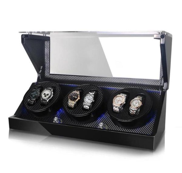 watch winders automatic winder box uhrenbeweger remontoir montre wooden winding for5201607, Black
watch winders automatic winder box uhrenbeweger remontoir montre wooden winding for5201607, Black