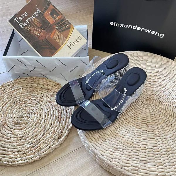 fashion summer women's sandals pumps gianvito rossi wedges slippers italy popular strass clear pvc sliders designer wedge evening dress, Black
fashion summer women's sandals pumps gianvito rossi wedges slippers italy popular strass clear pvc sliders designer wedge evening dress, Black