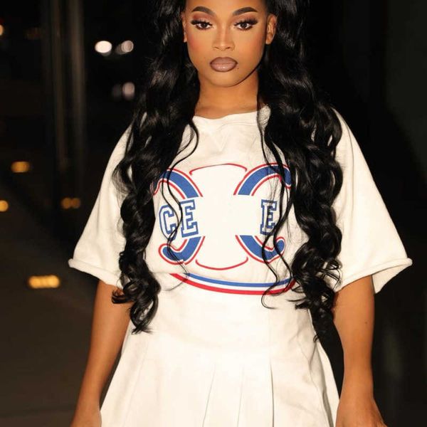 summer fashion skirt suit womens mini short skirts 2 piece designer t shirt set quick dry breathable round neck short sleeve tshirt, White
summer fashion skirt suit womens mini short skirts 2 piece designer t shirt set quick dry breathable round neck short sleeve tshirt, White