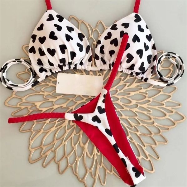 women's swimwear qinjoyer cute heart print brazilian bikini set thong swimsuit two pieces bathing suit 2023 beach wear 230505, White;black
women's swimwear qinjoyer cute heart print brazilian bikini set thong swimsuit two pieces bathing suit 2023 beach wear 230505, White;black