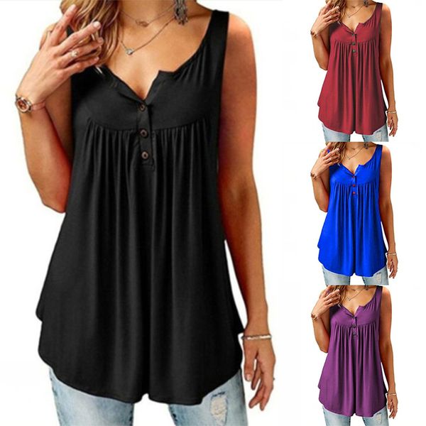 camisoles tanks comfy loose button sleeveless tank for women plus size solid u neck female camisole pleated ladies button summer 230506, Black;white
camisoles tanks comfy loose button sleeveless tank for women plus size solid u neck female camisole pleated ladies button summer 230506, Black;white