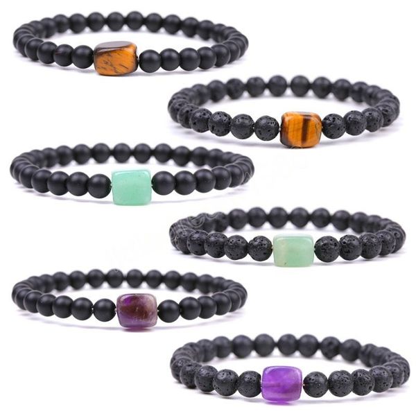6mm natural lava stone handmade strands charm bracelet elastic bangle for women men party club beaded jewelry, Golden;silver
6mm natural lava stone handmade strands charm bracelet elastic bangle for women men party club beaded jewelry, Golden;silver